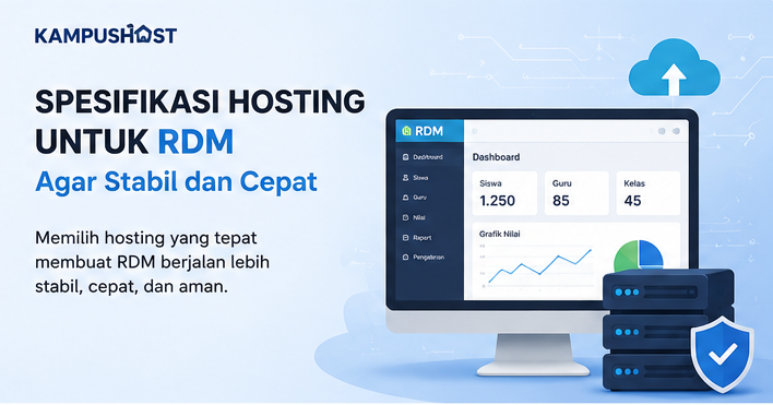 Ilustrasi spesifikasi hosting untuk RDM madrasah